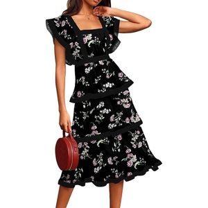 NWOT Midi floral dress